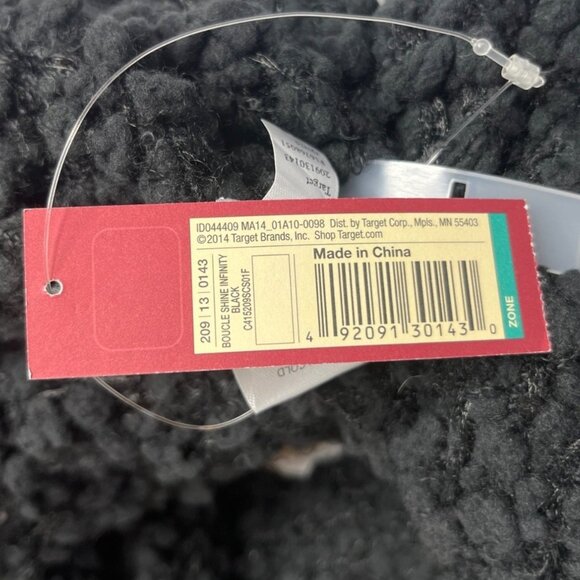 Merona Infinity Scarf Black OS New Chunky Knit Sparkles - Picture 6 of 6